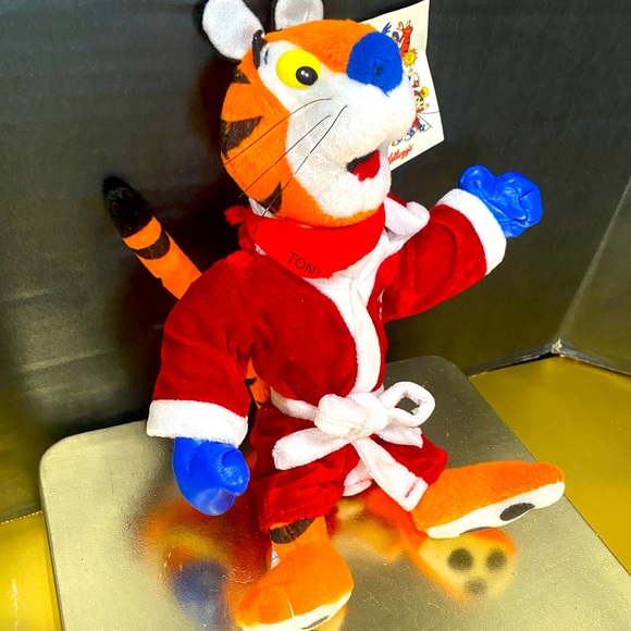 KELLOGGS VINTAGE 2002 TONY THE TIGER BOXER NWT 11” - Picture 3 of 8